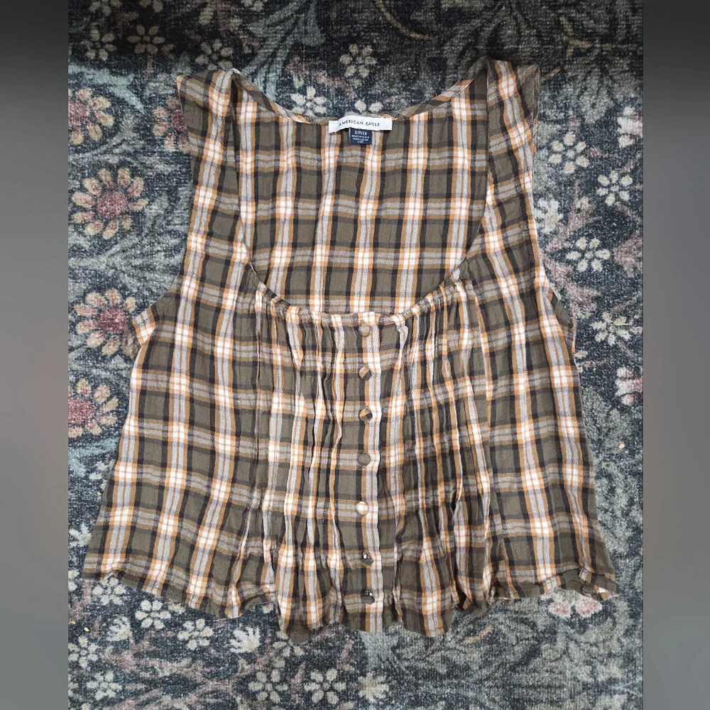 AE Pintuck Corset Tank Top - Picture 4 of 6